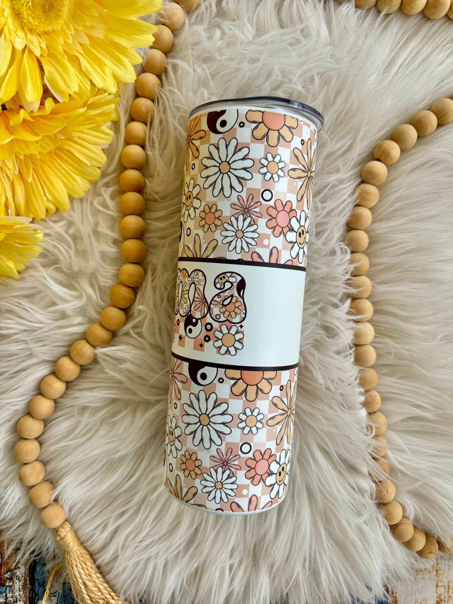 READY TO SHIP 20 oz Mama floral glow sublimation tumbler
