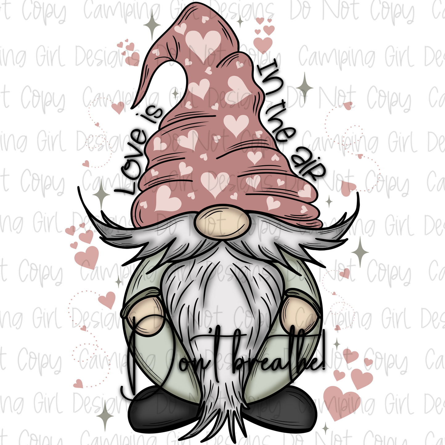 Love is in the air. Don’t breathe! PNG image