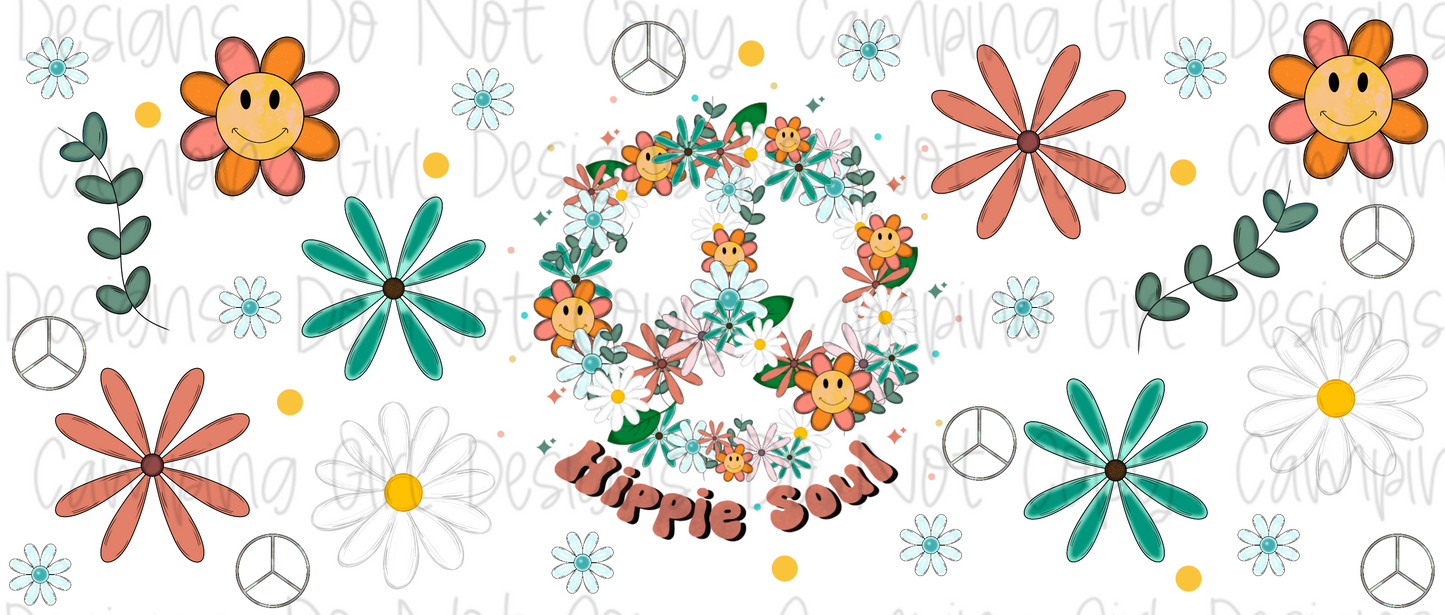 Hippie soul 16 oz tumbler wrap
