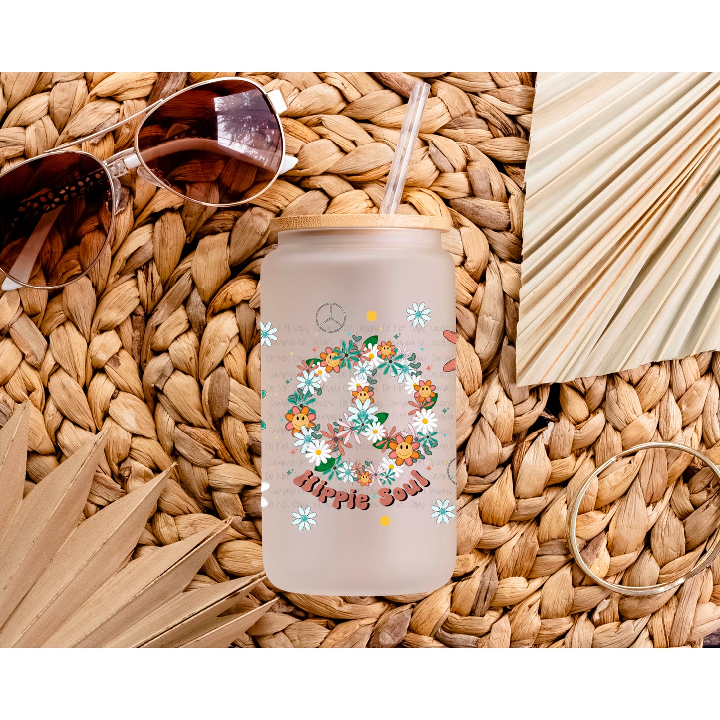 Hippie soul 16 oz tumbler wrap