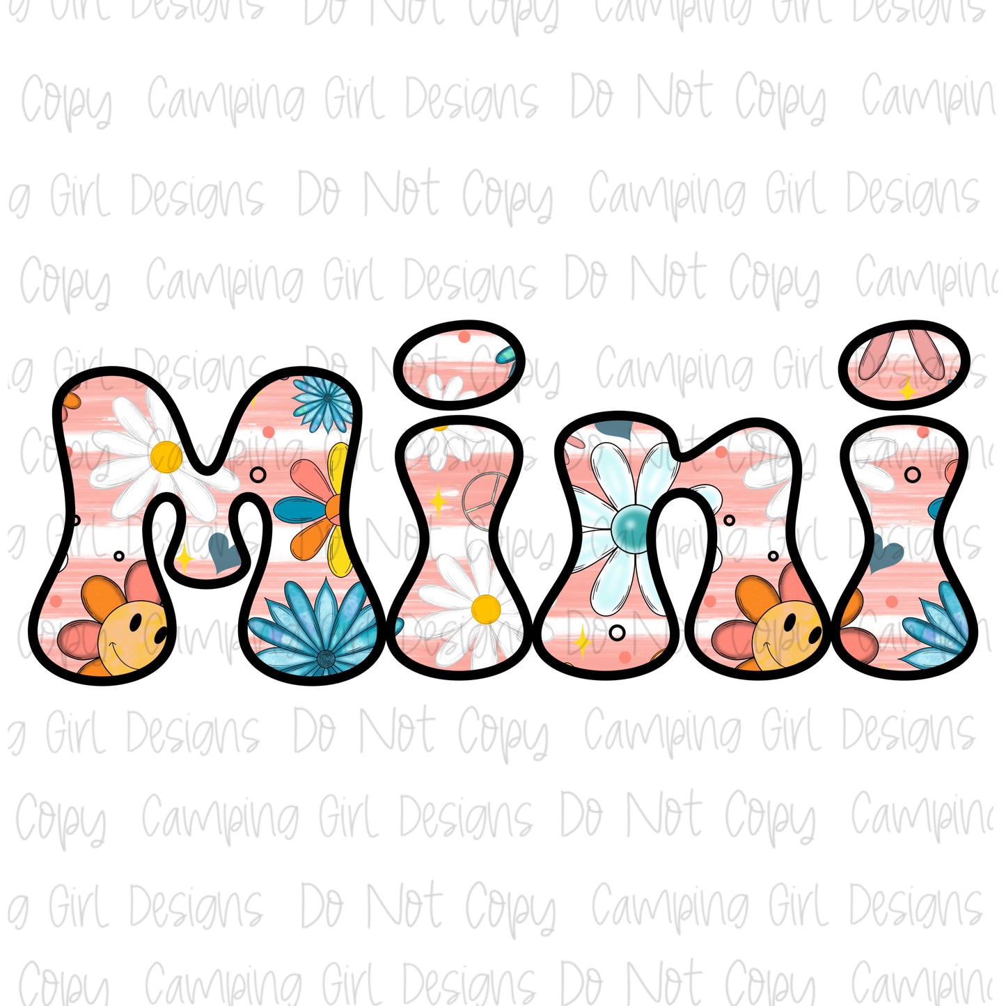 Mama and mini peace floral PNG image