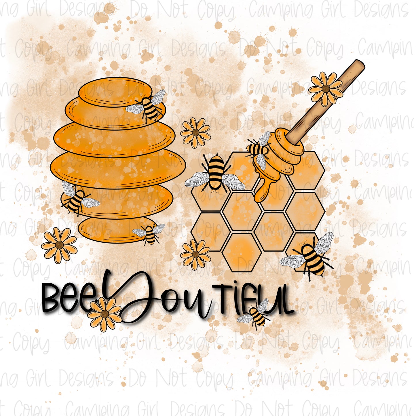 Bee-you-tiful PNG image with bonus sleeve image