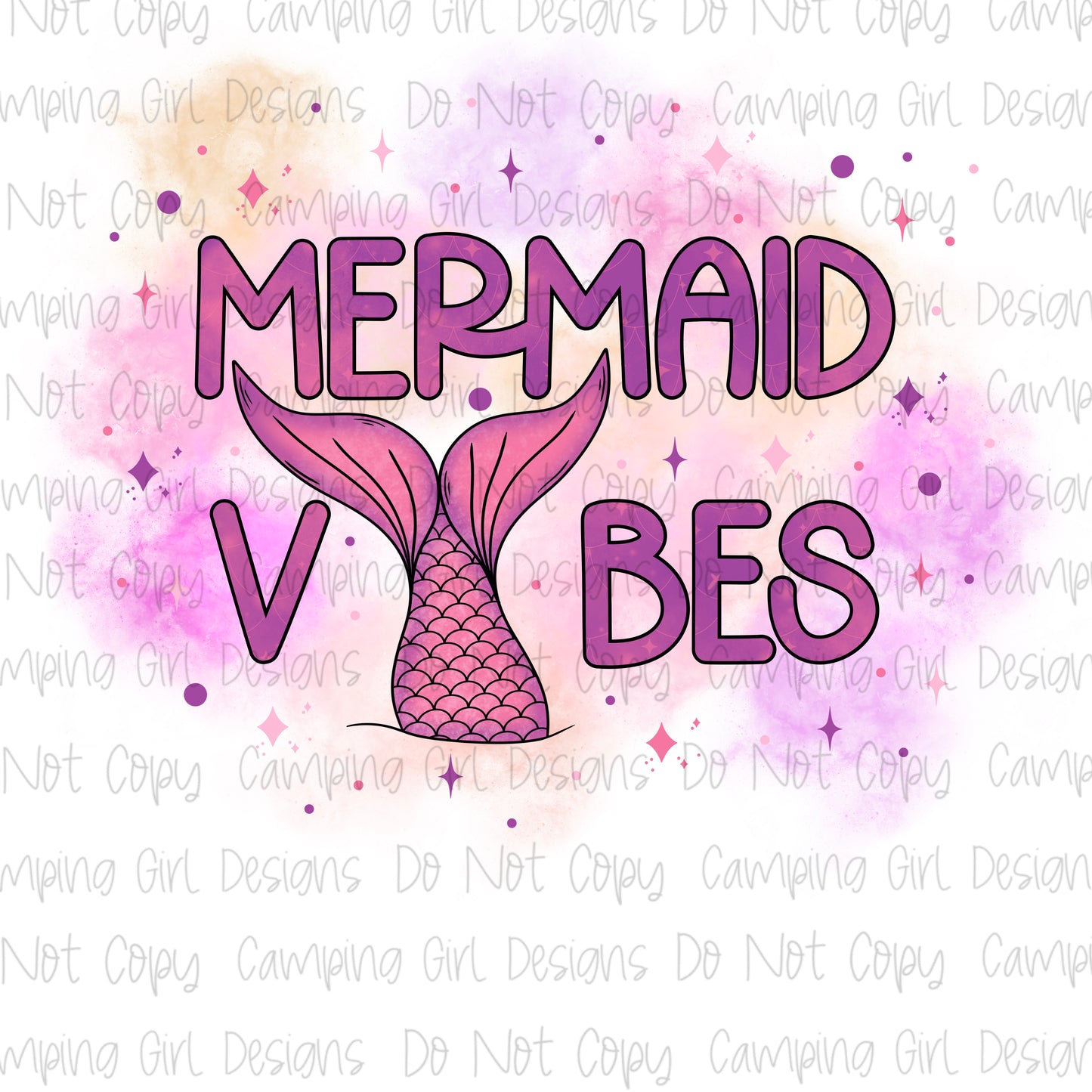 Mermaid vibes PNG image