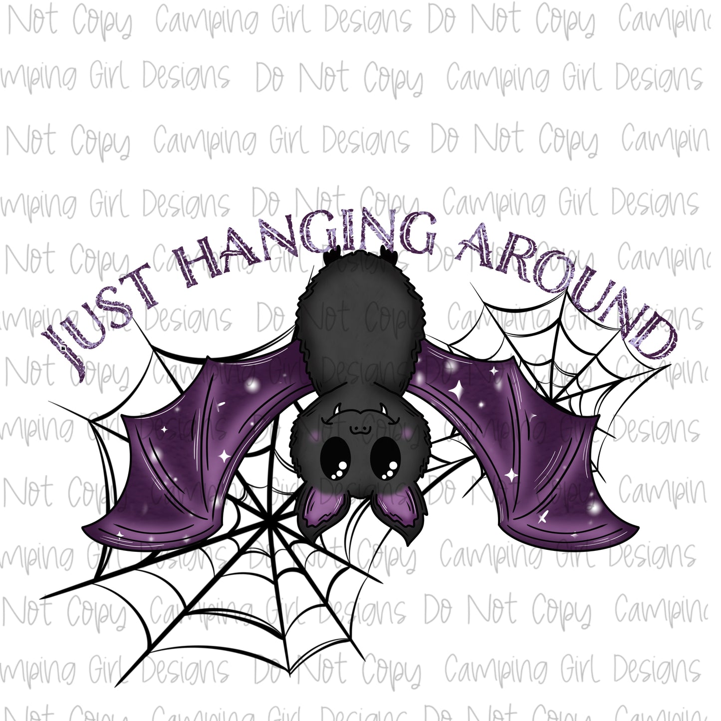 Just hanging around bat PNG image