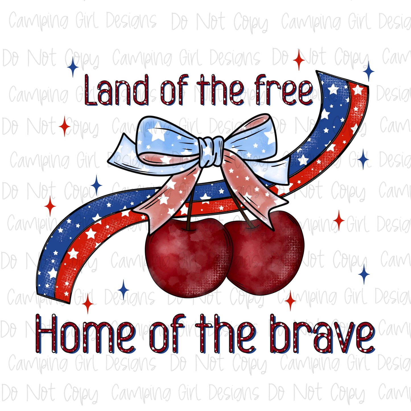 Land of the free home of the brave 4th of July PNG image