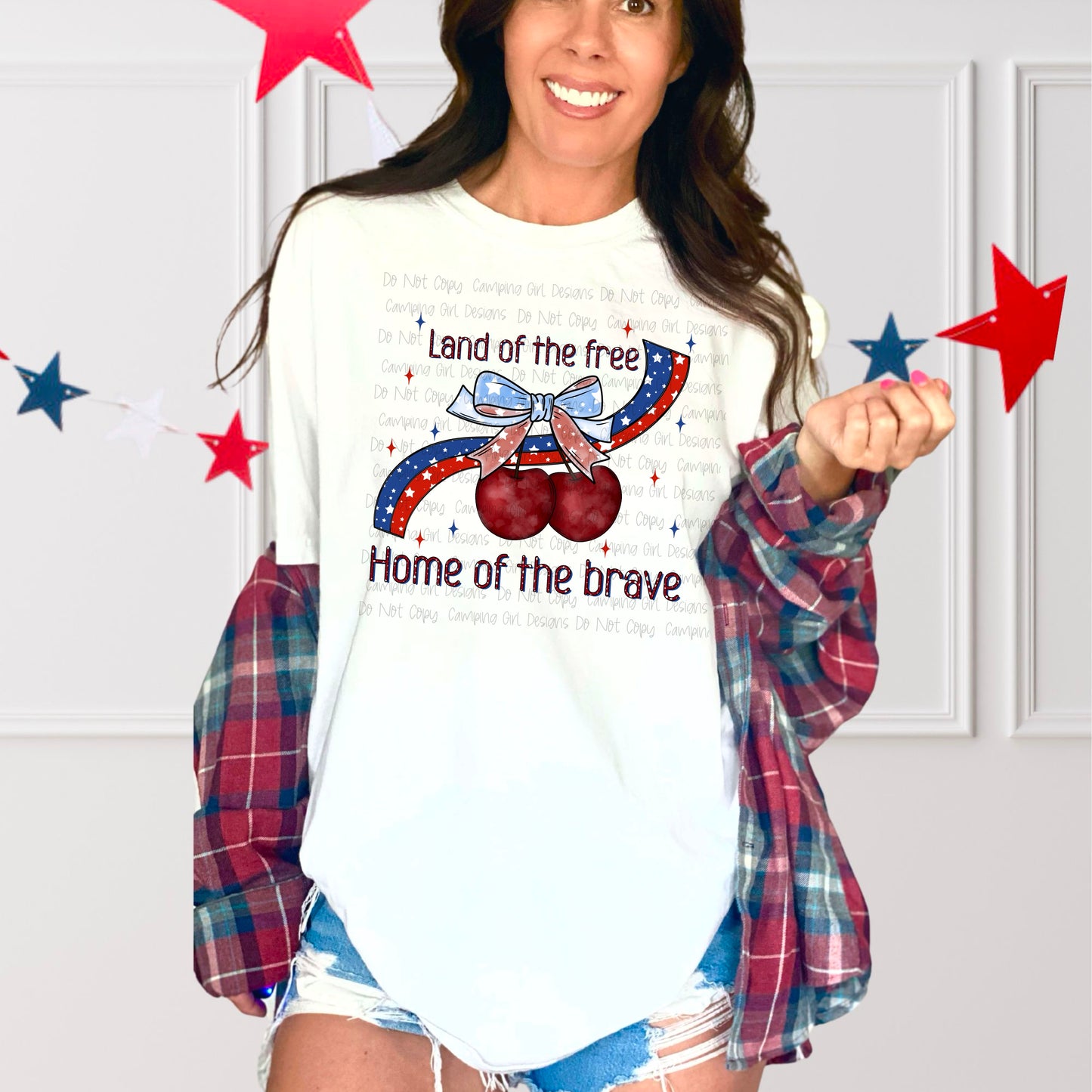 Land of the free home of the brave 4th of July PNG image