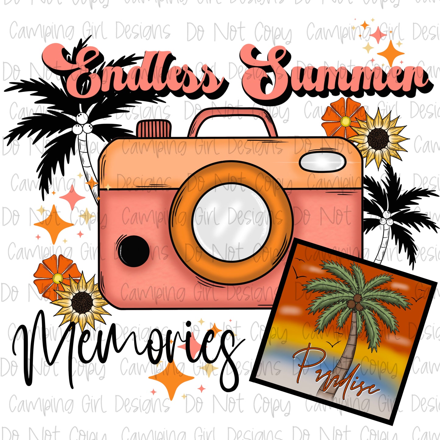 Endless summer memories PNG image