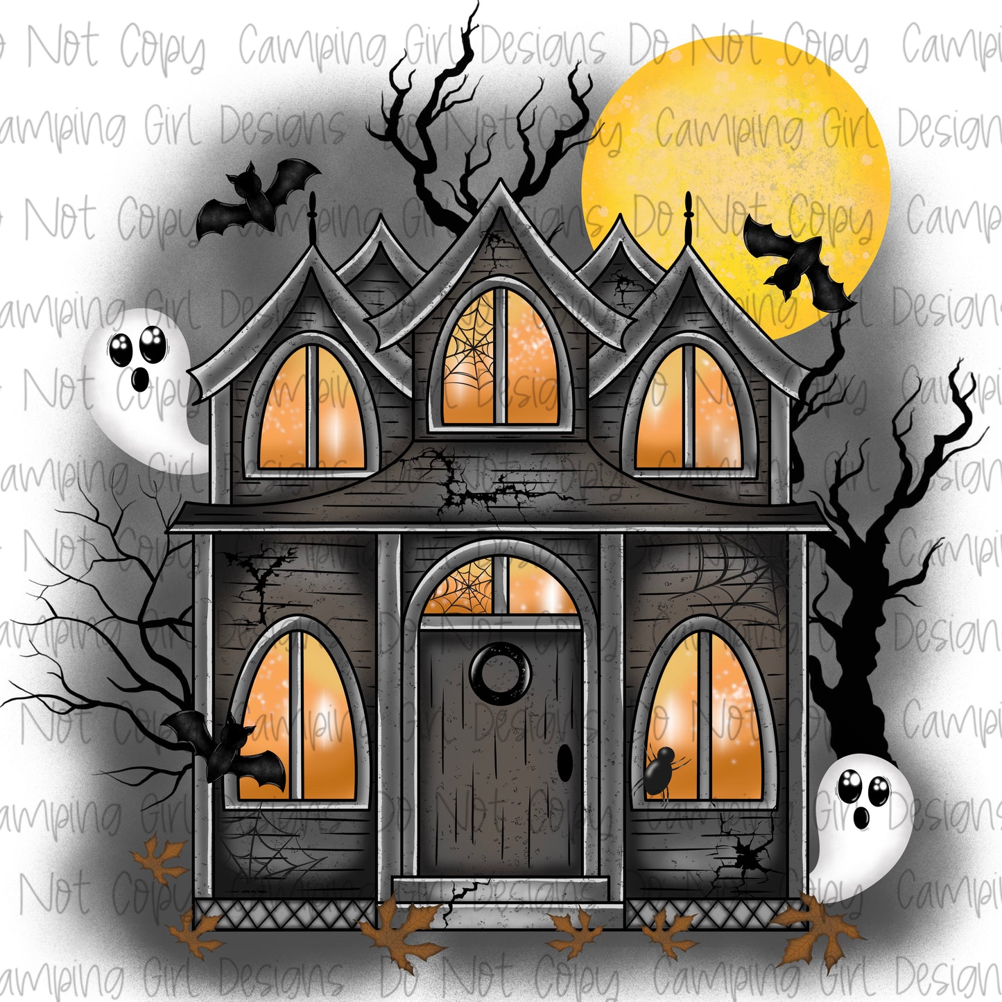 Classic Haunted House PNG image
