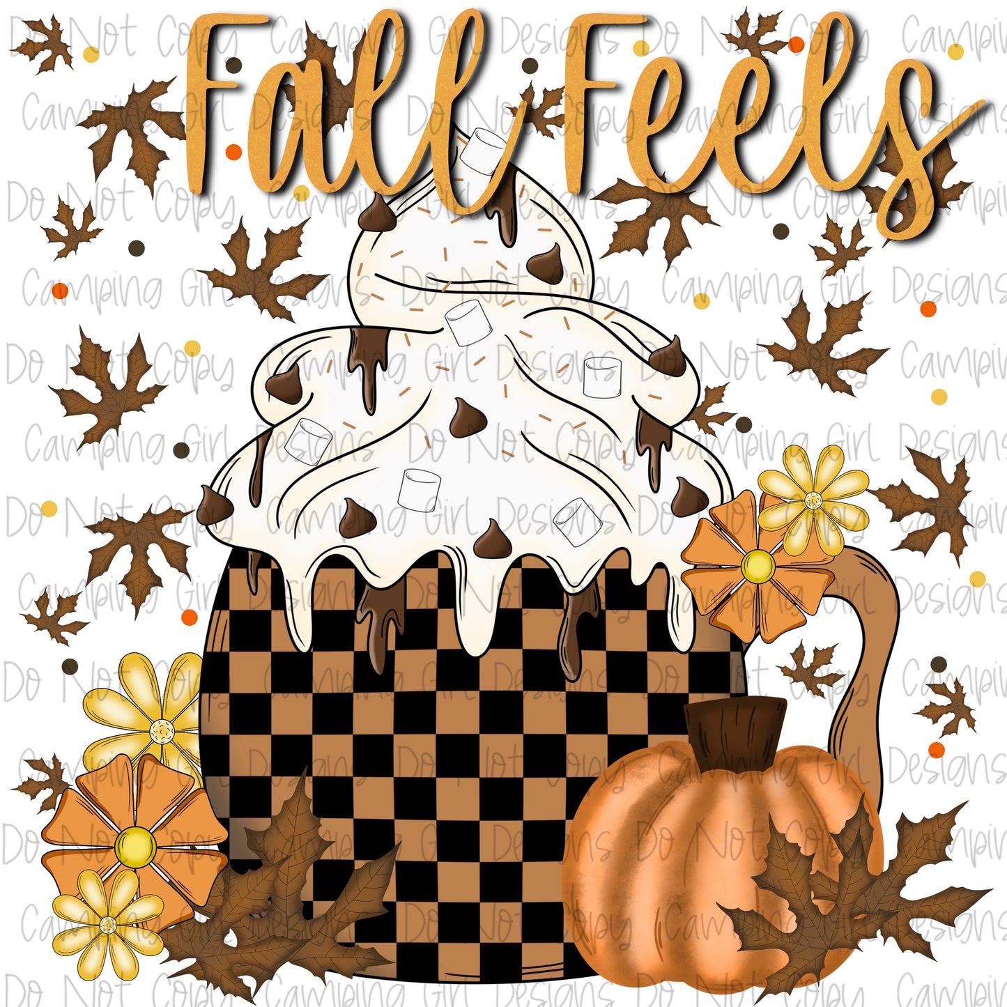 Fall Feels PNG image