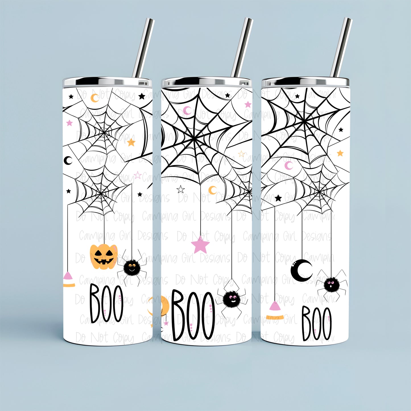 Cute Spider Halloween 20 oz tumbler wrap