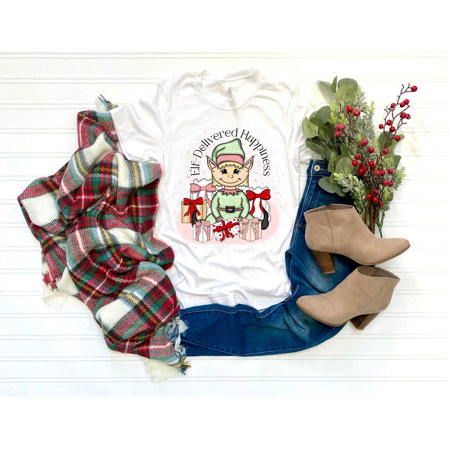 Elf-Delivered Happiness PNG Image