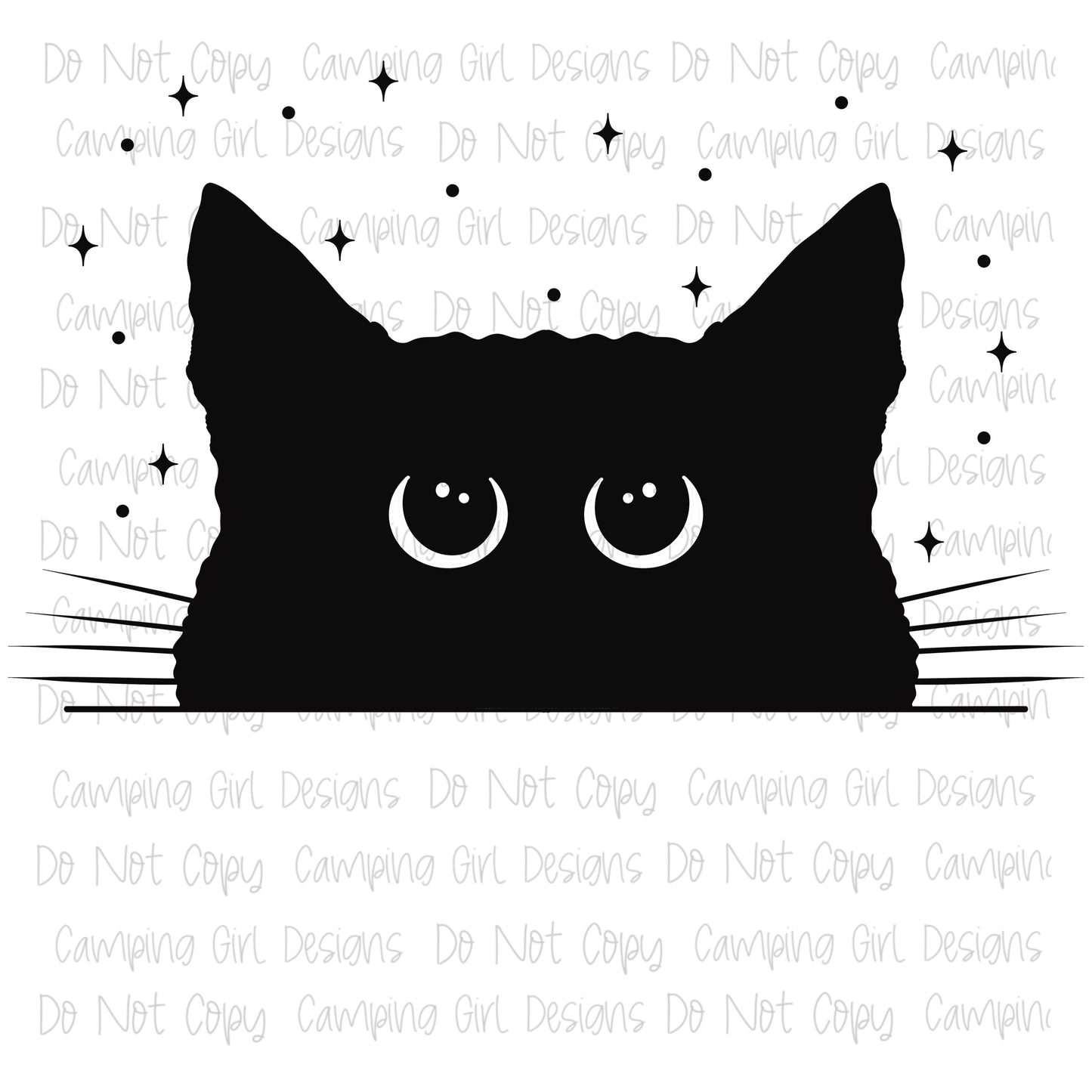 Don’t snack on me peeking cat PNG image ~ 2 STYLES - WITH AND WITHOUT SAYING