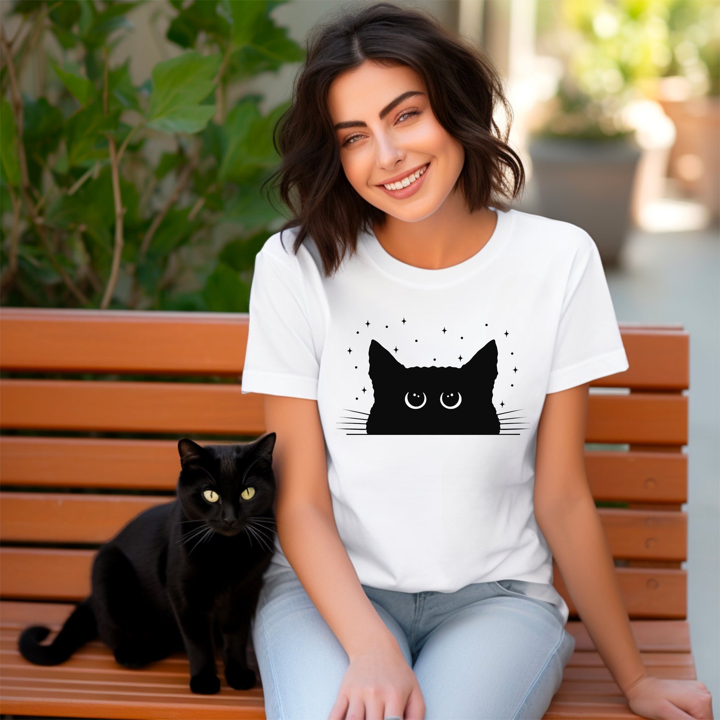 Don’t snack on me peeking cat PNG image ~ 2 STYLES - WITH AND WITHOUT SAYING