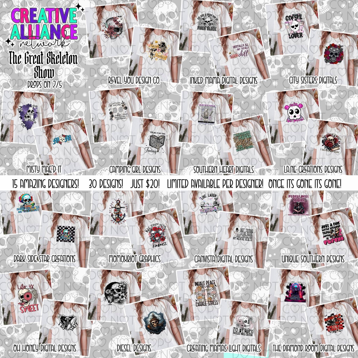 The Great Skeleton Show - C.A.N. Collaboration- 30 files!!!