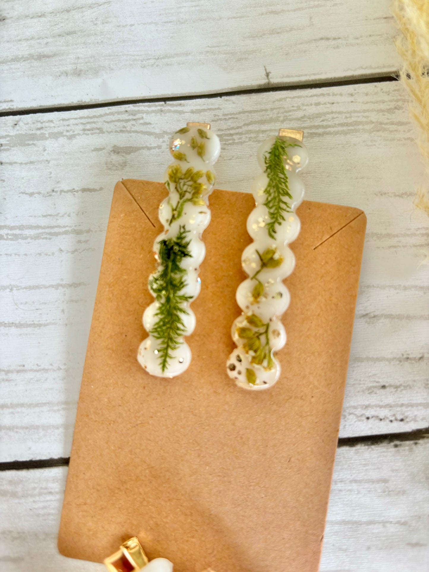 Real Flower Hair Clips/Barrettes