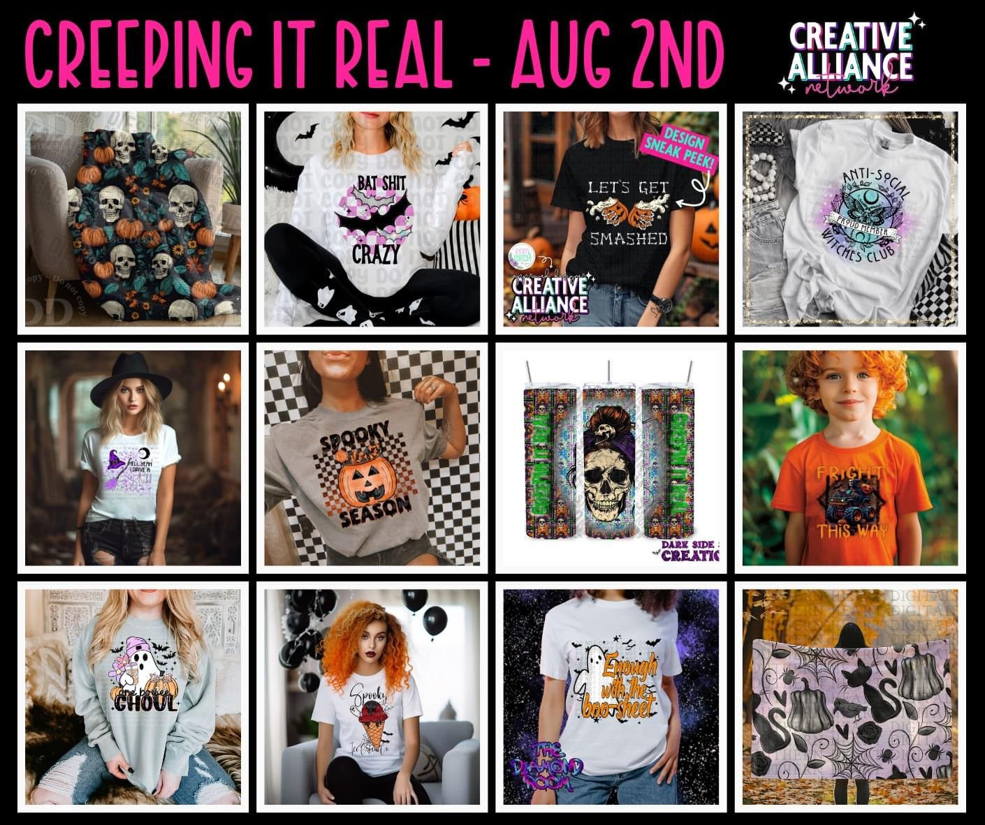 Halloween Themed - Creepin’ it Real - C.A.N. Collaboration- 36 files!!!