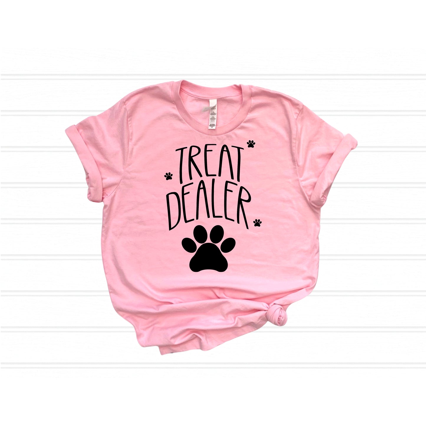 Treat dealer t-shirt - made to order! Available in white or black print!