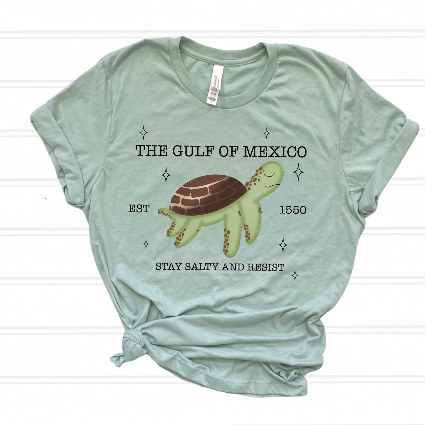 Made to Order Gulf of Mexico Resist shirt. Color design.
