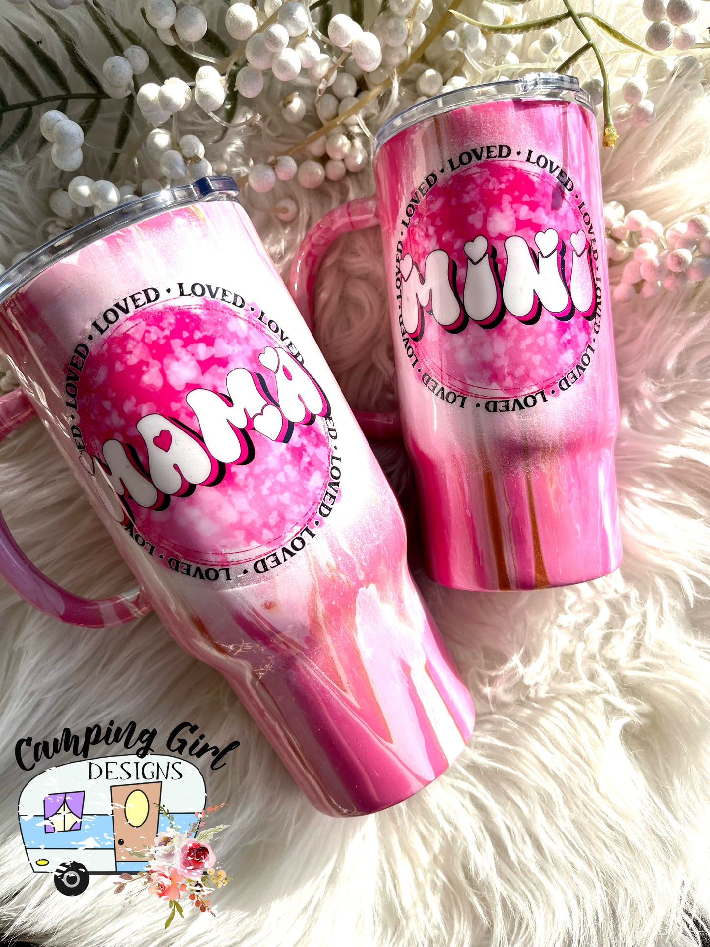 READY TO SHIP Mama and Mini tumbler set