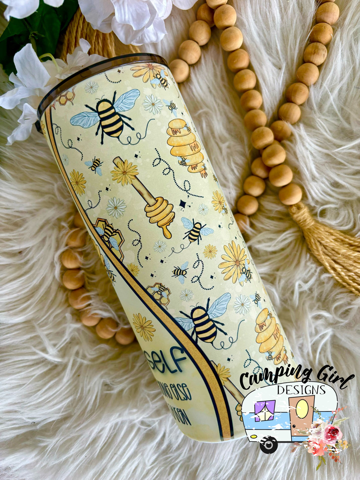 Bee yourself 20 oz tumbler wrap