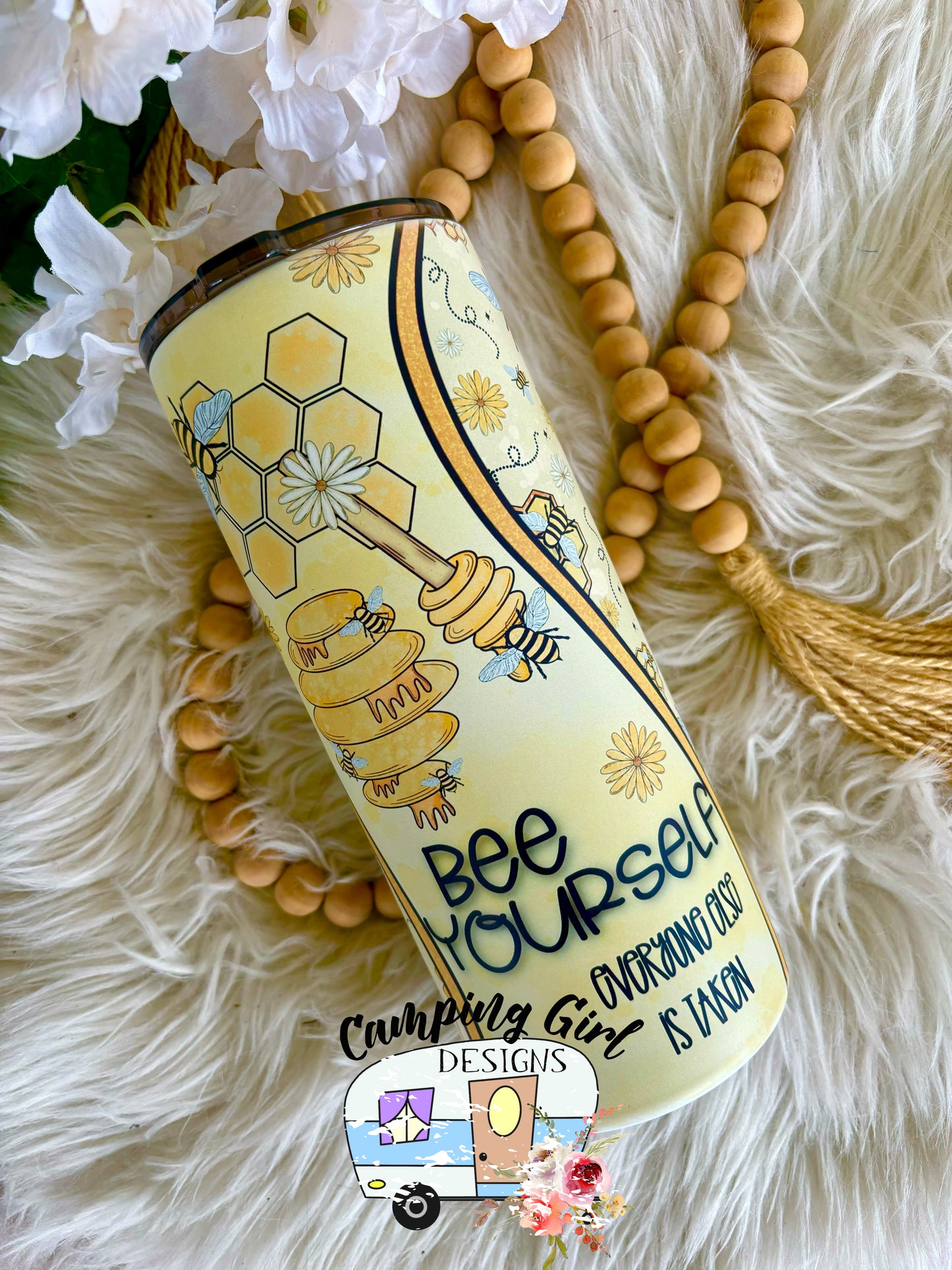 Bee yourself 20 oz tumbler wrap