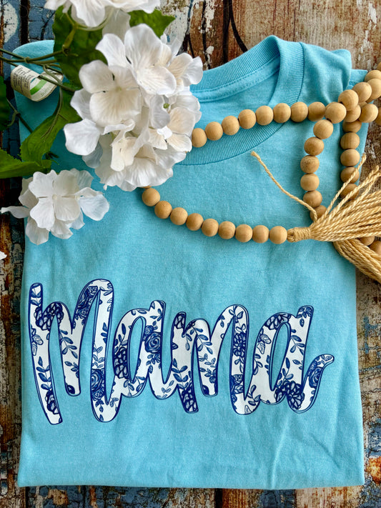 READY TO SHIP Mama baby blue Size L - OTHER SIZES AND COLORS AVAILABLE!