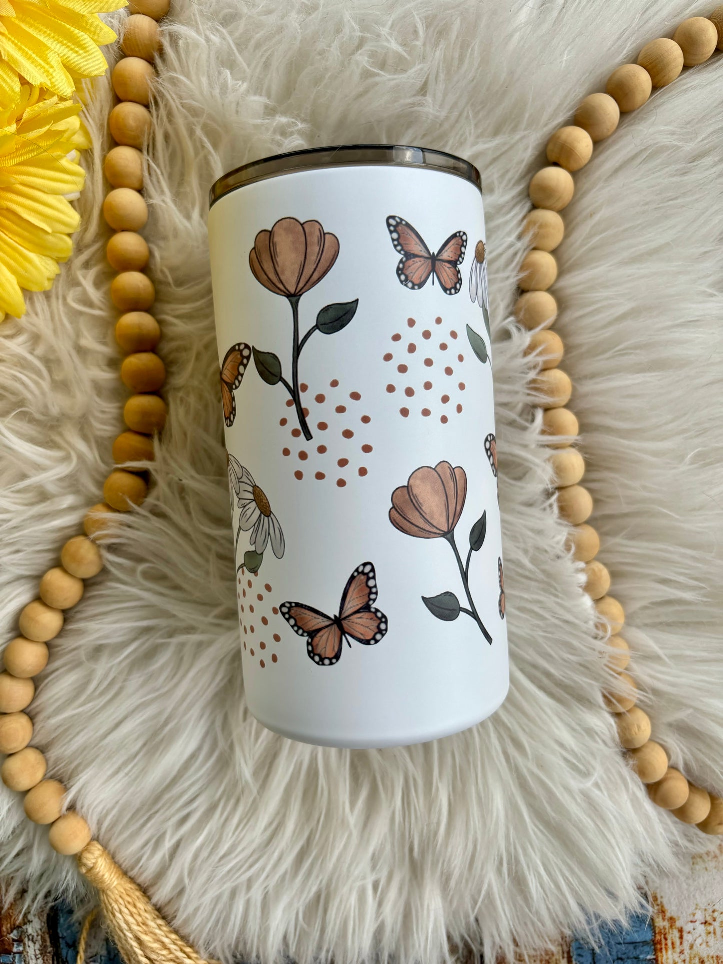 READY TO SHIP 20 oz Slow Down Mama floral sublimation tumbler