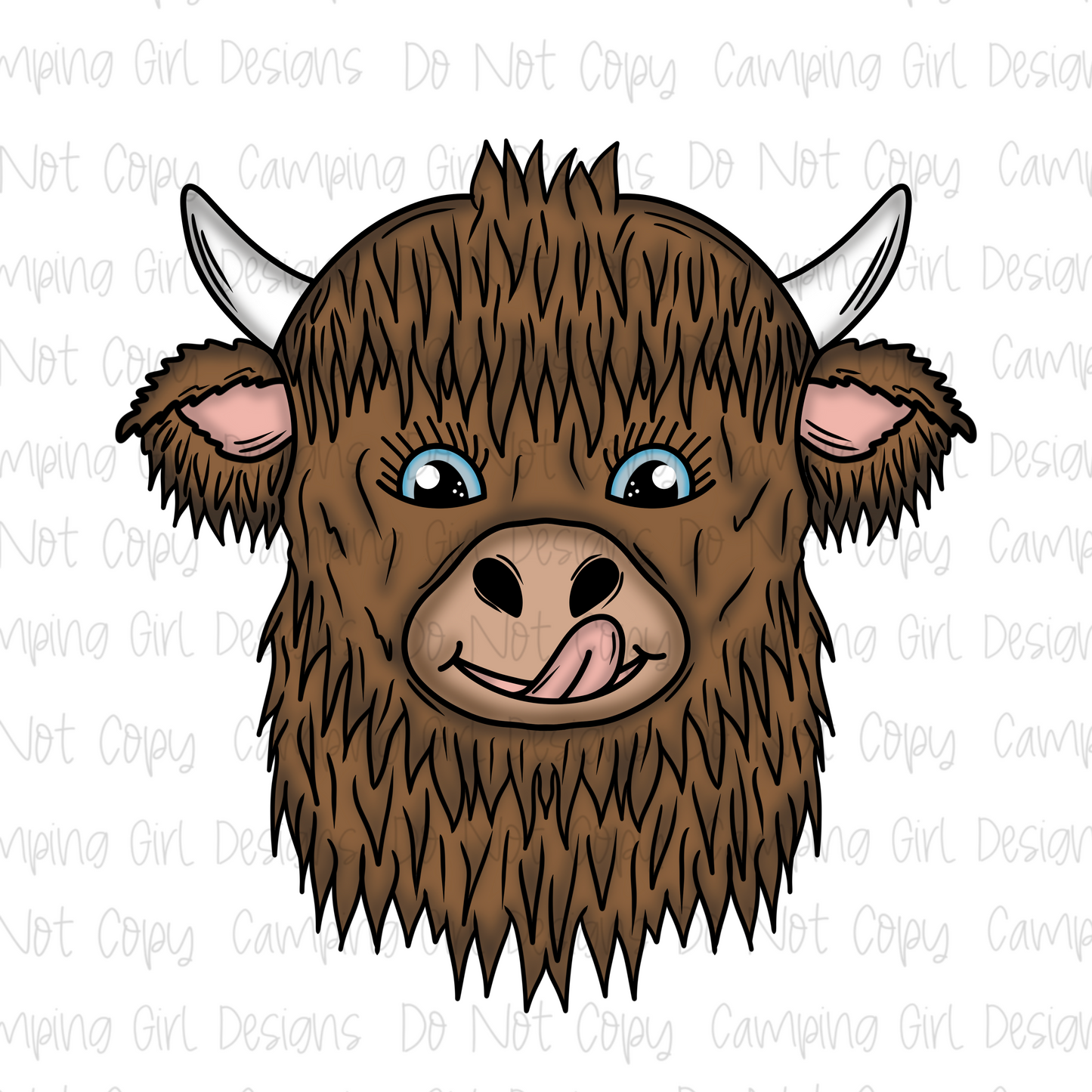 Highland Cow PNG image