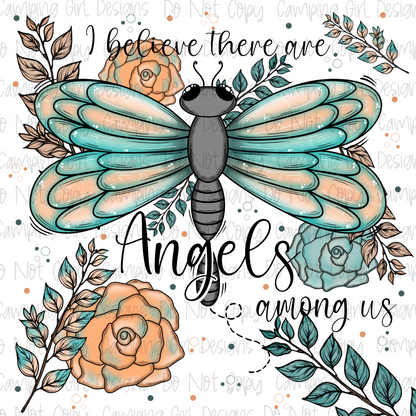 Angels among us dragonfly PNG image