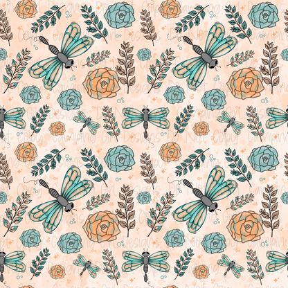 Dragonfly 12x12 seamless PNG image