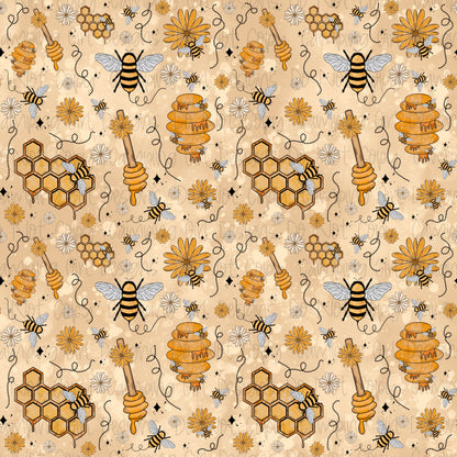 Bee 12x12 seamless PNG image