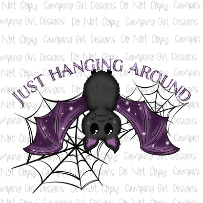 Just hanging around bat PNG image