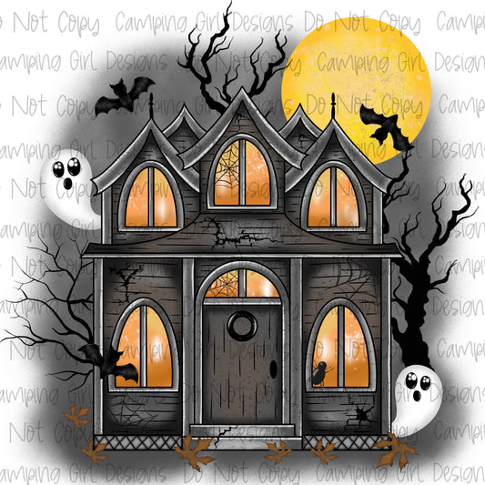 Classic Haunted House PNG image