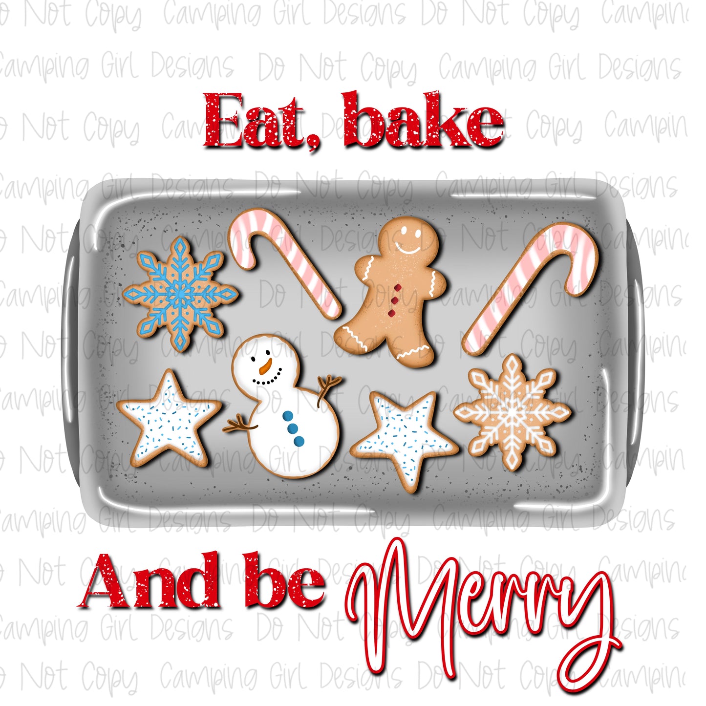 Eat Bake and be Merry PNG Image