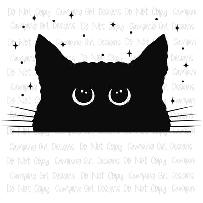Don’t snack on me peeking cat PNG image ~ 2 STYLES - WITH AND WITHOUT SAYING