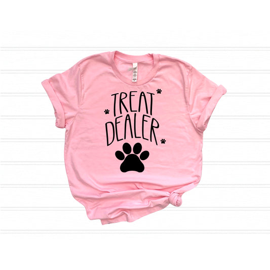 Treat dealer t-shirt - made to order! Available in white or black print!