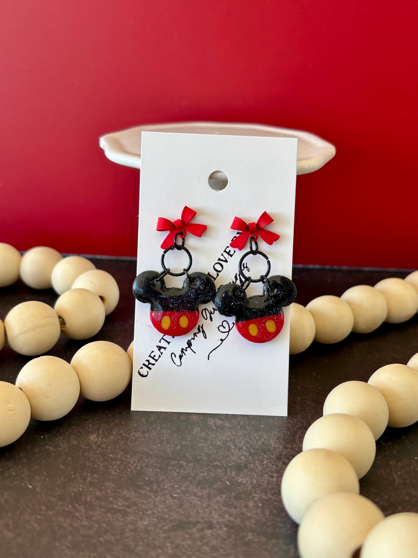 Classic mouse earrings