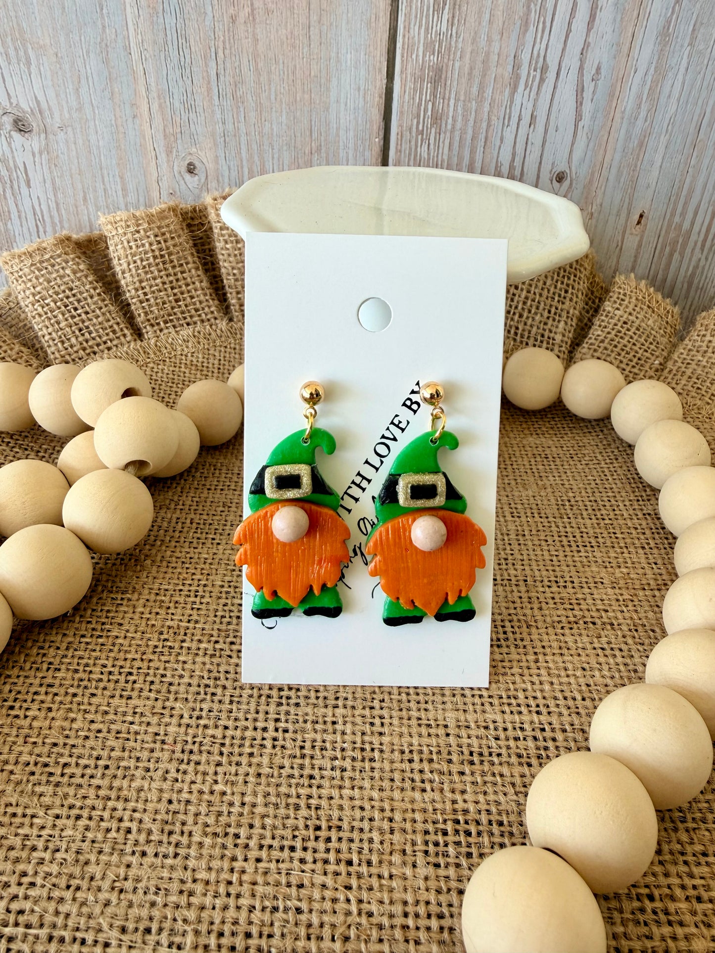St. Patrick’s Day clay earring collection