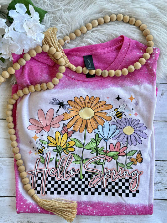 READY TO SHIP Hello Spring Flowers Size M - OTHER SIZES AND COLORS AVAILABLE! Free shipping!!