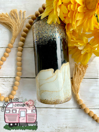 Bee kind 22oz thick glitter tumbler