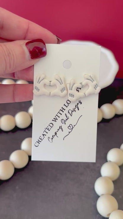 Mouse hands earrings