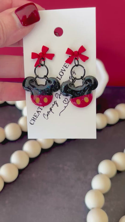 Classic mouse earrings